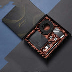 Practical Men's Tiandigai Gift Set Belt Wallet Keychain Pen 4-Piece Gift Box | Orazek UK Ltd