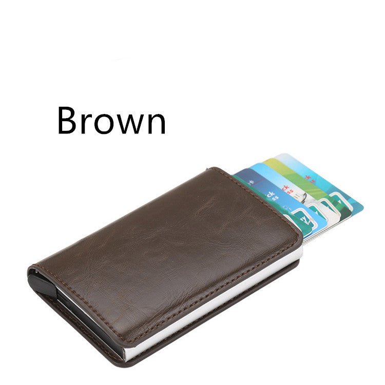 PU Automatic Card Card Holder RFID Multi-function Card Holder | Orazek UK Ltd