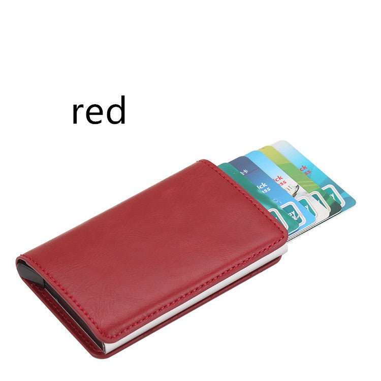 PU Automatic Card Card Holder RFID Multi-function Card Holder | Orazek UK Ltd