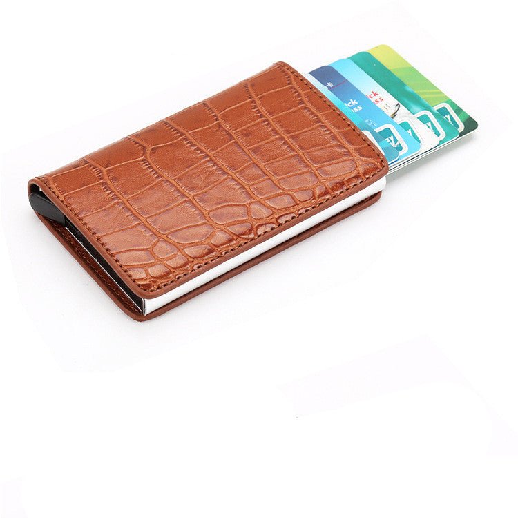 PU Automatic Card Card Holder RFID Multi-function Card Holder | Orazek UK Ltd