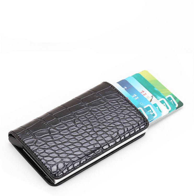 PU Automatic Card Card Holder RFID Multi-function Card Holder | Orazek UK Ltd