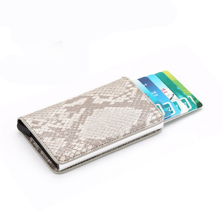 PU Automatic Card Card Holder RFID Multi-function Card Holder | Orazek UK Ltd