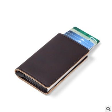 PU Automatic Card Card Holder RFID Multi-function Card Holder | Orazek UK Ltd