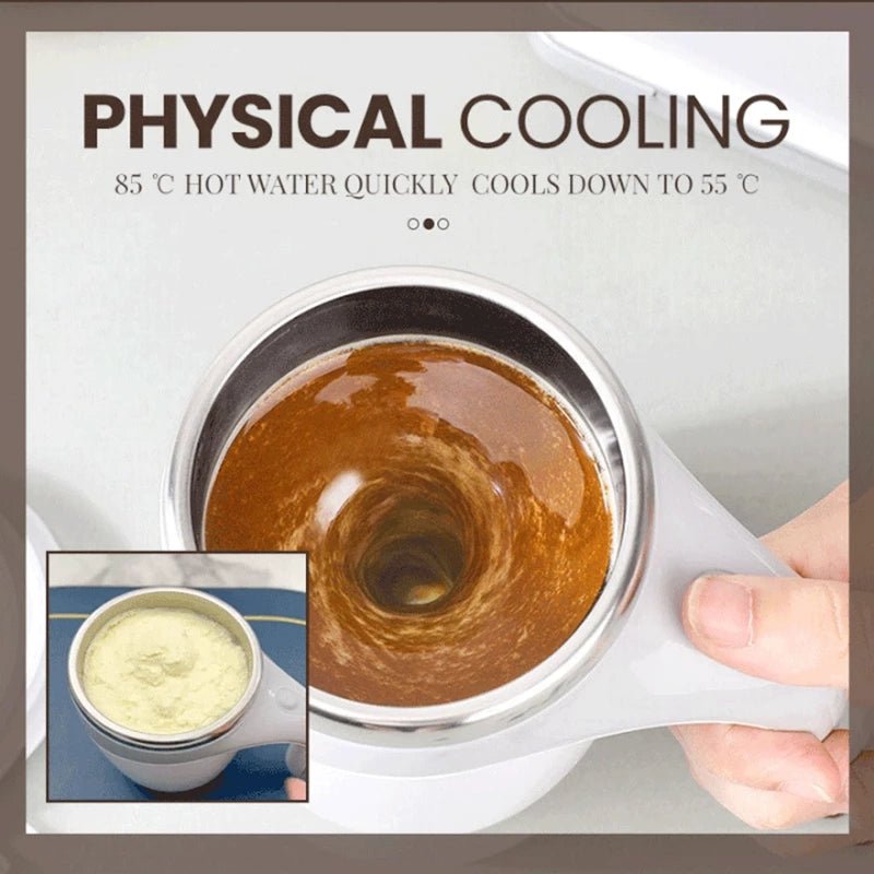 Rechargeable Model Automatic Stirring Cup Coffee Cup High Value Electric Stirring Cup Lazy Milkshake Rotating Magnetic Water Cup | Orazek UK Ltd