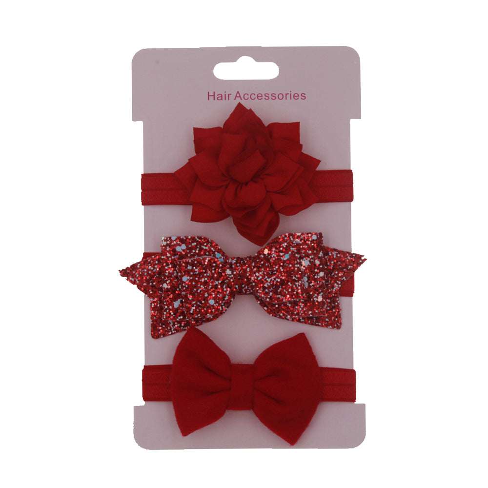 Red Colour Baby Girls Bow hair accessories | Orazek UK Ltd