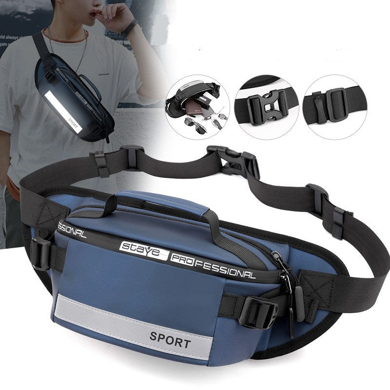 Reflective Waist Bags Men Crossbody Bag Pack For Travel Walking Running Hiking Cycling | Orazek UK Ltd