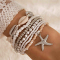 Resort-style Shell Jewelry Bead Bracelet Set | Orazek UK Ltd