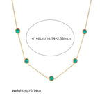 Retro All-Match Blue Turquoise Stainless Steel Jewelry Set | Orazek UK Ltd