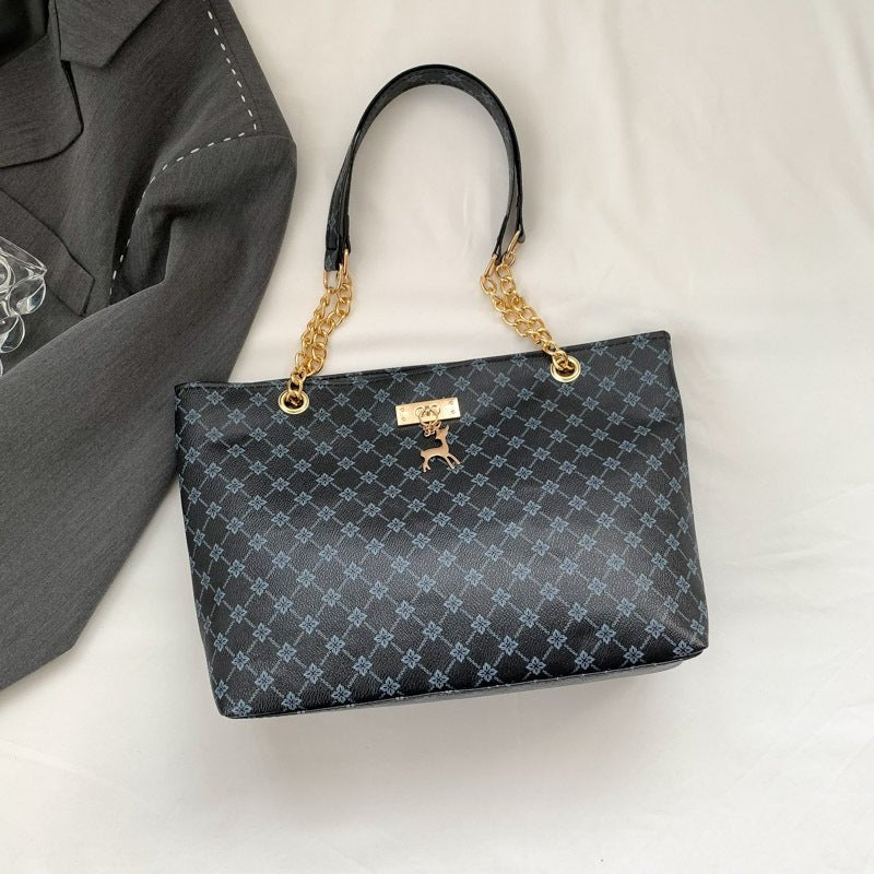 Retro Commuter Texture Chain Shoulder Bag For Women Spring | Orazek UK Ltd