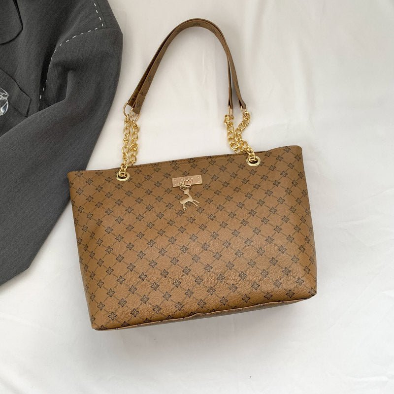 Retro Commuter Texture Chain Shoulder Bag For Women Spring | Orazek UK Ltd