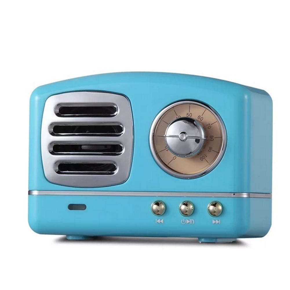 Retro Knob Wireless Bluetooth Speaker U Disk Card Radio Portable Multi-color Bluetooth Audio | Orazek UK Ltd