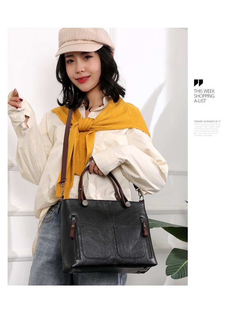 Retro Large-capacity Handbags Simple Crossbody Shoulder Bags For Women | Orazek UK Ltd