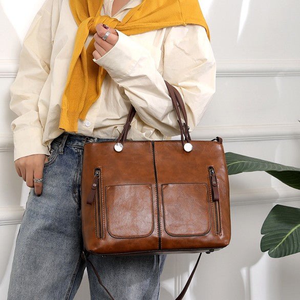 Retro Large-capacity Handbags Simple Crossbody Shoulder Bags For Women | Orazek UK Ltd