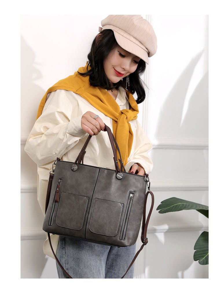 Retro Large-capacity Handbags Simple Crossbody Shoulder Bags For Women | Orazek UK Ltd