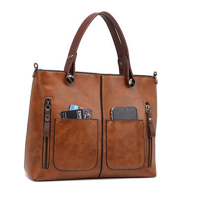 Retro Large-capacity Handbags Simple Crossbody Shoulder Bags For Women | Orazek UK Ltd