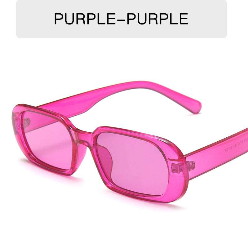 Retro Small Frame Sunglasses Female Candy Color Colorful Fashion Sunglasses | Orazek UK Ltd