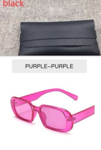 Retro Small Frame Sunglasses Female Candy Color Colorful Fashion Sunglasses | Orazek UK Ltd