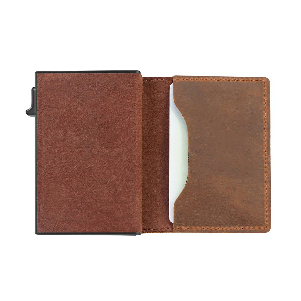 Rfid Card Holder Men Wallets Money Bag Male Black Short Purse Small Leather Slim Wallets Mini Wallets For Airtag Air Tag | Orazek UK Ltd