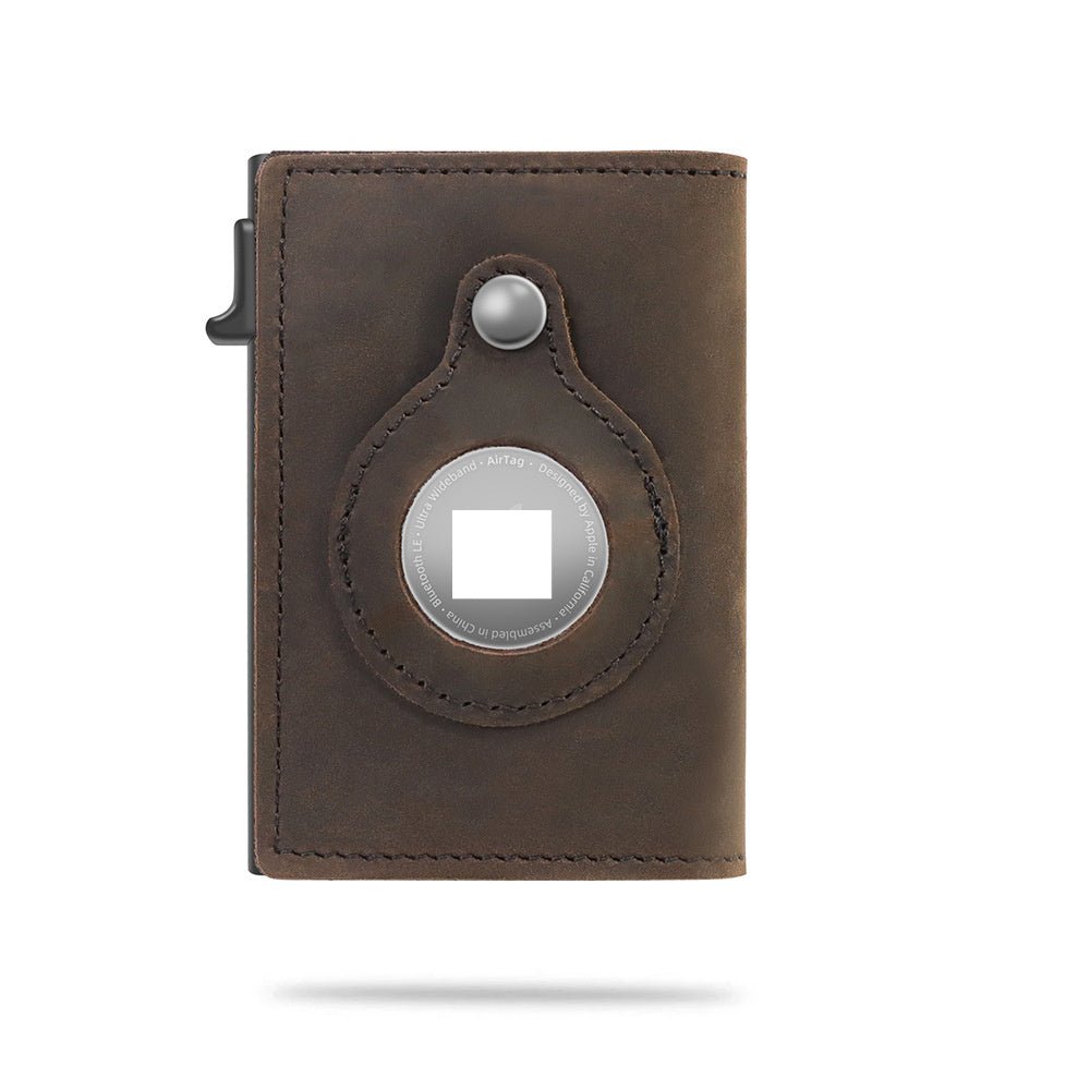 Rfid Card Holder Men Wallets Money Bag Male Black Short Purse Small Leather Slim Wallets Mini Wallets For Airtag Air Tag | Orazek UK Ltd