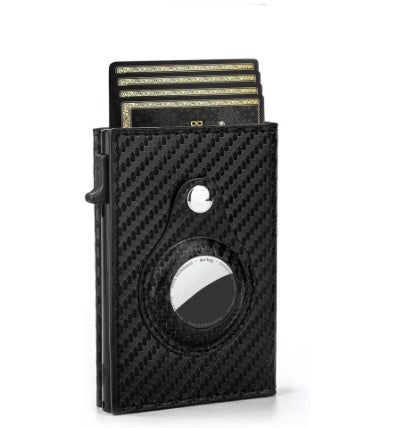 Rfid Card Holder Men Wallets Money Bag Male Black Short Purse Small Leather Slim Wallets Mini Wallets For Airtag Air Tag | Orazek UK Ltd