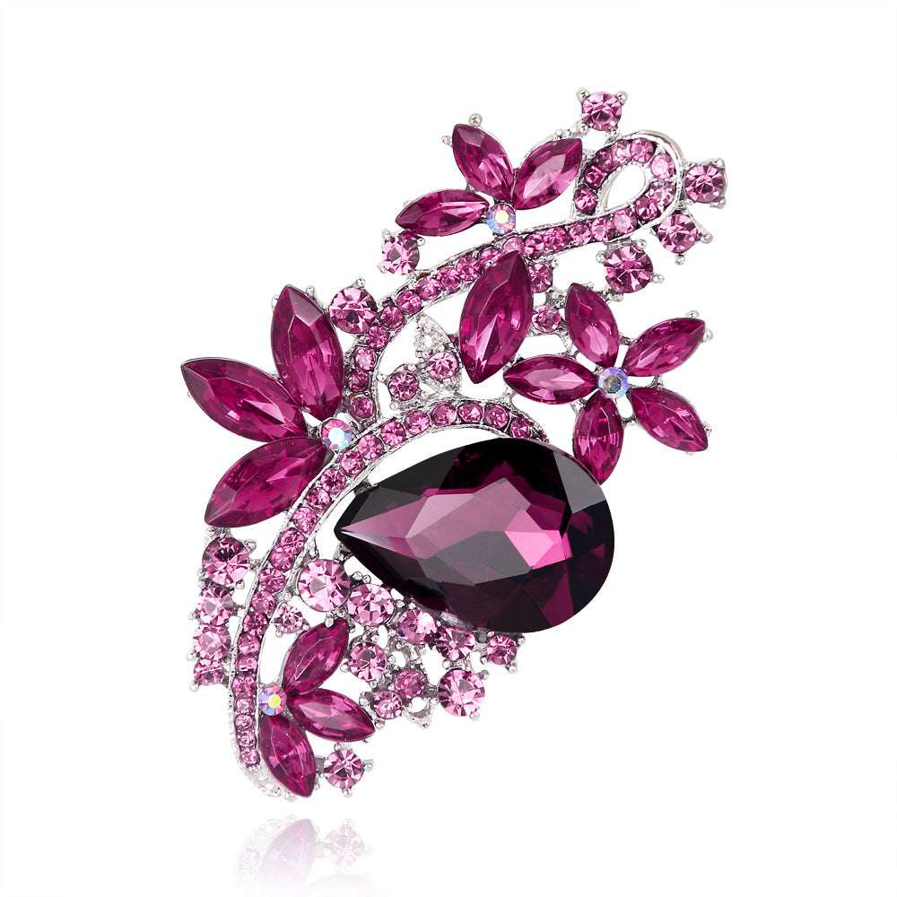 Rhinestone Brooch Acrylic Glass Brooch Pin Clothing Brooch Orazek UK Ltd