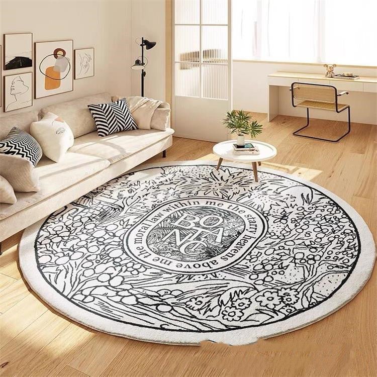 Round Carpet Large Area Rugs For Living Room Bedside Floor Mat | Orazek UK Ltd