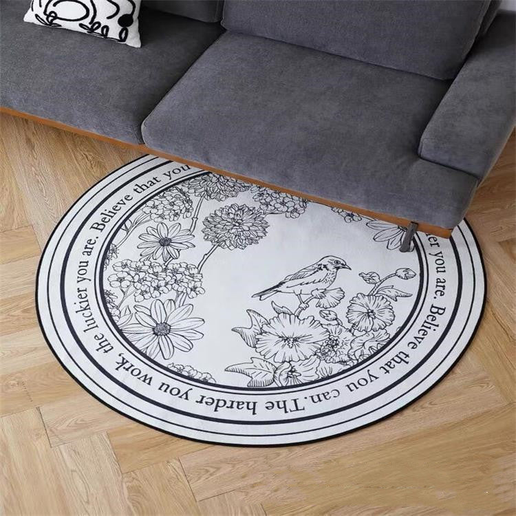 Round Carpet Large Area Rugs For Living Room Bedside Floor Mat | Orazek UK Ltd