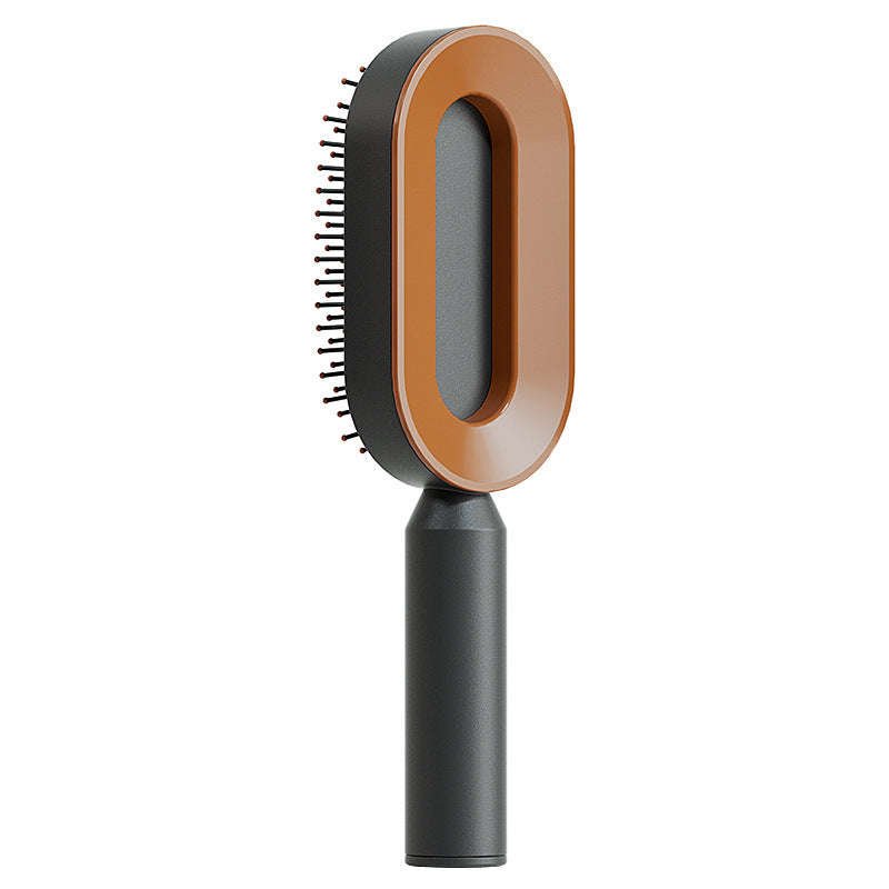 Self Cleaning Hair Brush For Women One-key Cleaning Hair Loss Airbag Massage Scalp Comb Anti-Static Hairbrush | Orazek UK Ltd