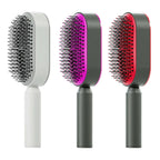 Self Cleaning Hair Brush For Women One-key Cleaning Hair Loss Airbag Massage Scalp Comb Anti-Static Hairbrush | Orazek UK Ltd