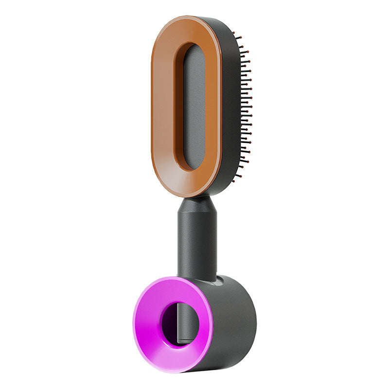 Self Cleaning Hair Brush For Women One-key Cleaning Hair Loss Airbag Massage Scalp Comb Anti-Static Hairbrush | Orazek UK Ltd