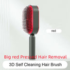 Self Cleaning Hair Brush For Women One-key Cleaning Hair Loss Airbag Massage Scalp Comb Anti-Static Hairbrush | Orazek UK Ltd