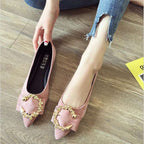 Shallow Mouth Tip Flats For Women Soft Lazy A Pedal Shoes Flat Shoes Women Shoes Woman | Orazek UK Ltd