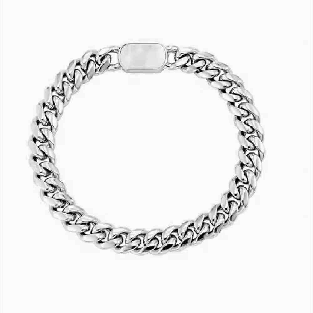 Shell Jewelry Buckle Hip Hop Cuban Bracelet | Orazek UK Ltd