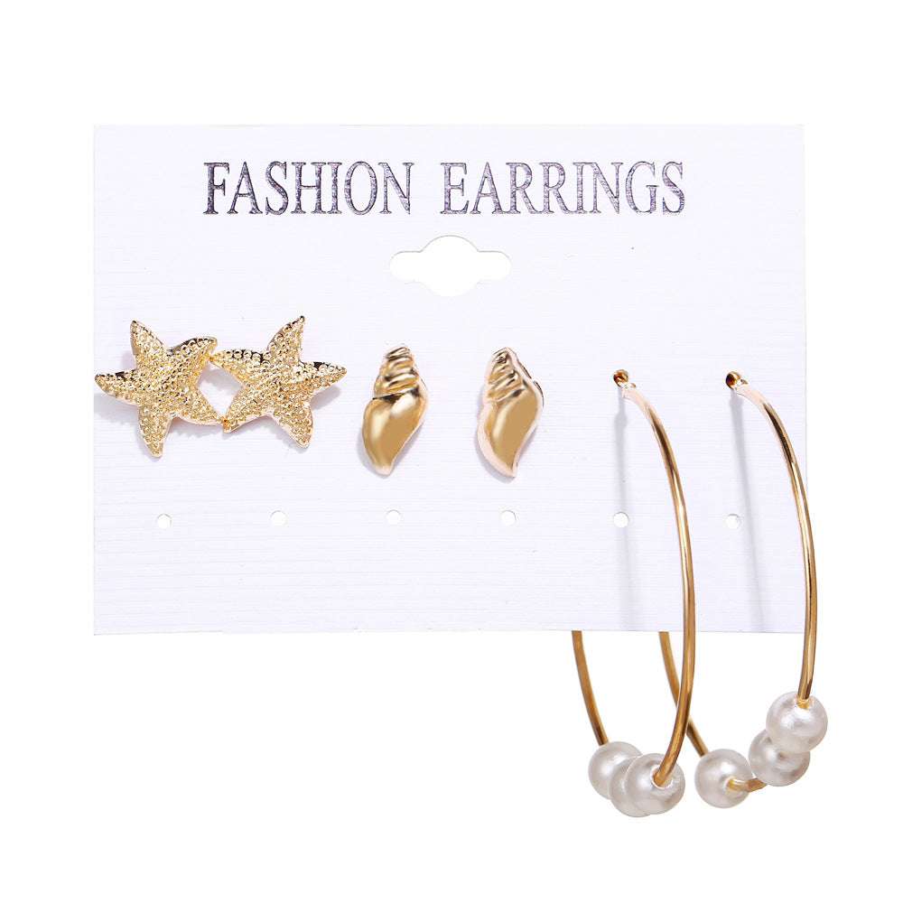 Shell Scallop Earring Set | Orazek UK Ltd
