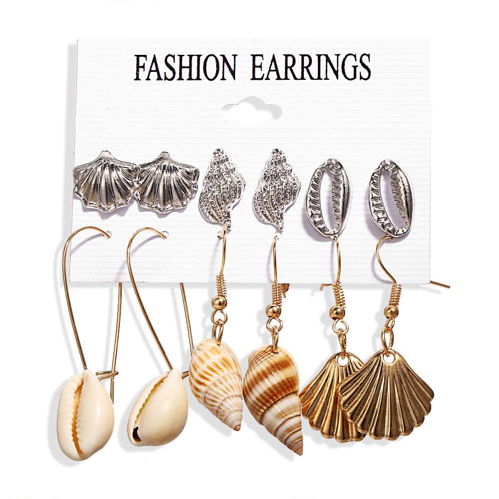 Shell Scallop Earring Set | Orazek UK Ltd