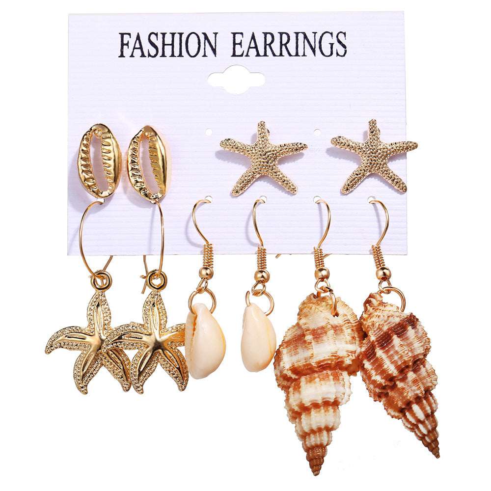 Shell Scallop Earring Set | Orazek UK Ltd