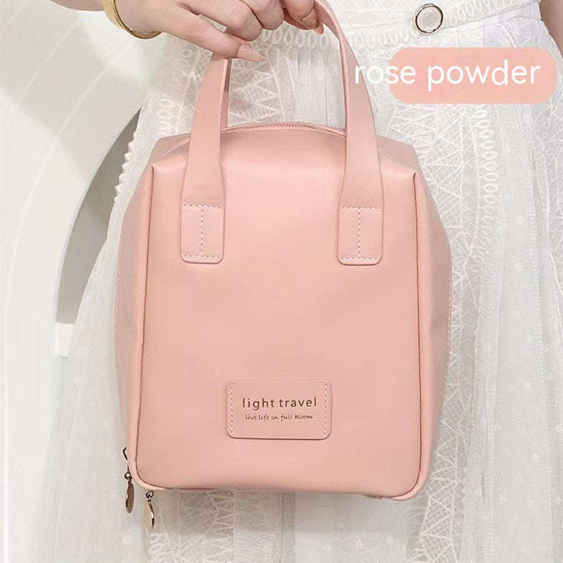 Shell Shape PU Leather Cosmetic Bag Waterproof Letter Makeup Pouch Bag Multifunction Carry-on Makeup Tote Travel Wash Bags | Orazek UK Ltd