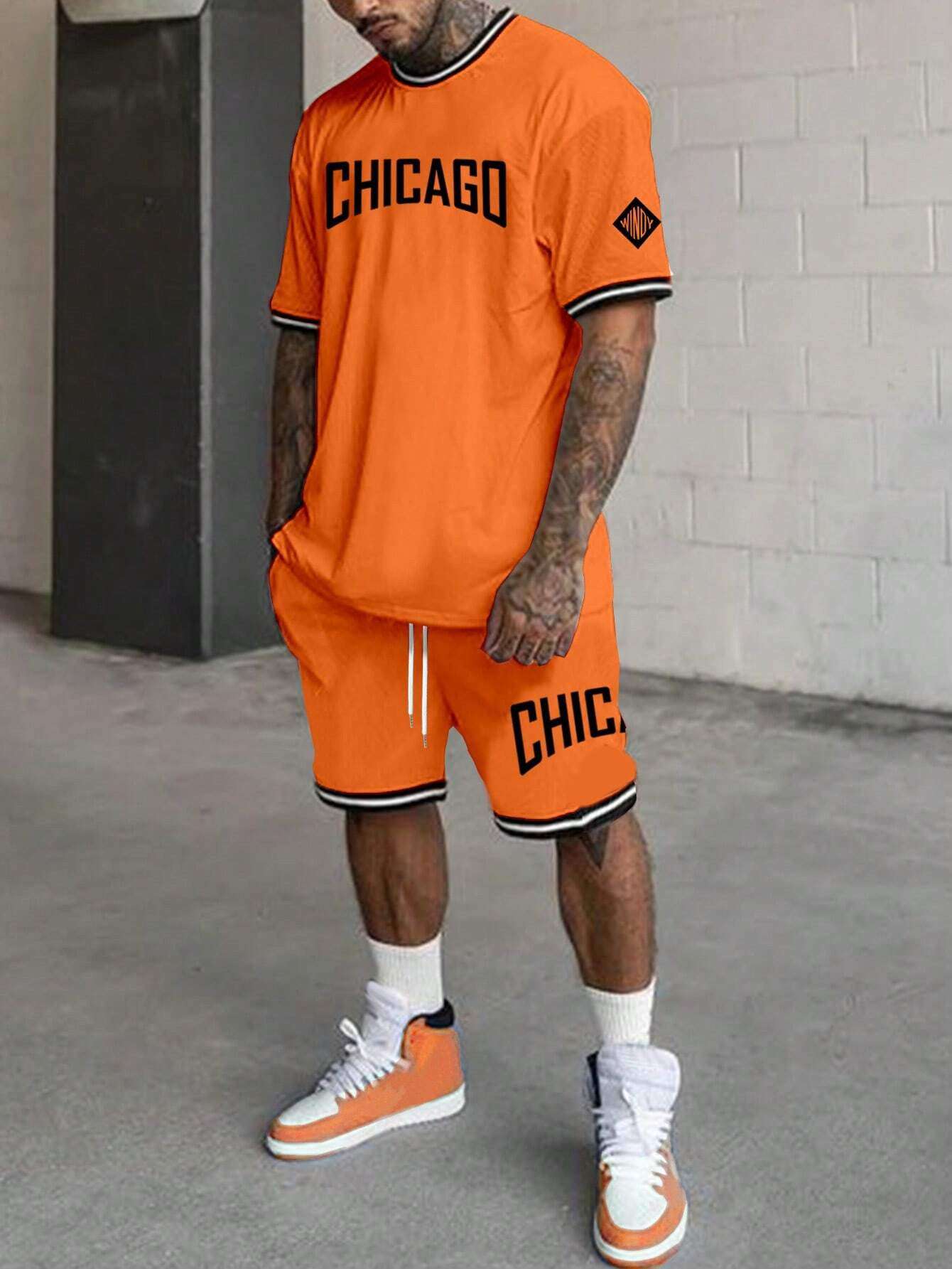 Short-sleeved T-shirt Suit Men's Summer New Fashion Trendy | Orazek UK Ltd
