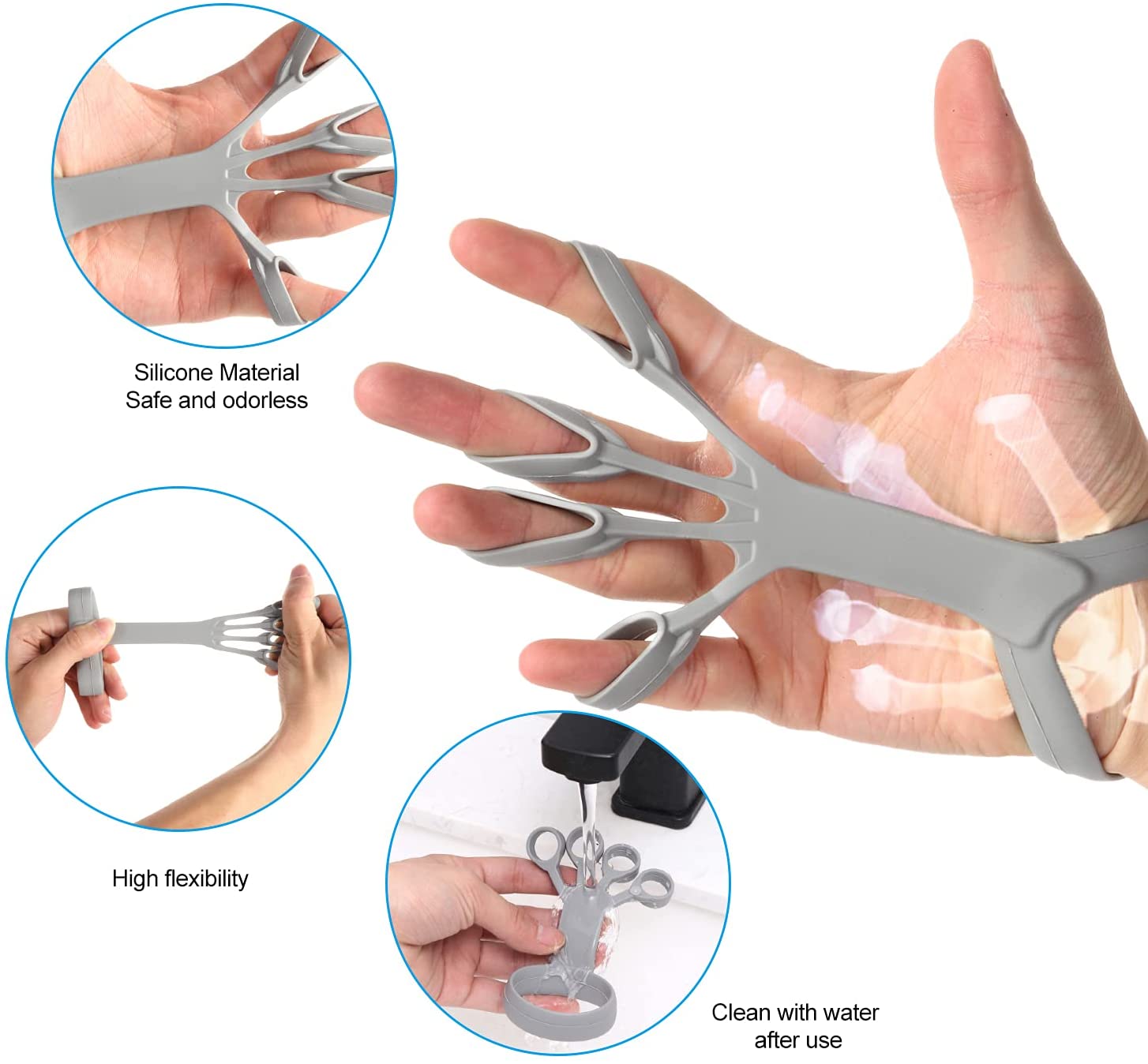 Silicone Hand Grip Trainer for Finger Exercise & Arthritis Pain Relief | Orazek UK Ltd