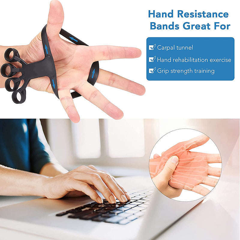 Silicone Grip Device Finger Exercise Stretcher Arthritis Hand Grip Trainer Strengthen Rehabilitation Training To Relieve Pain Orazek UK Ltd