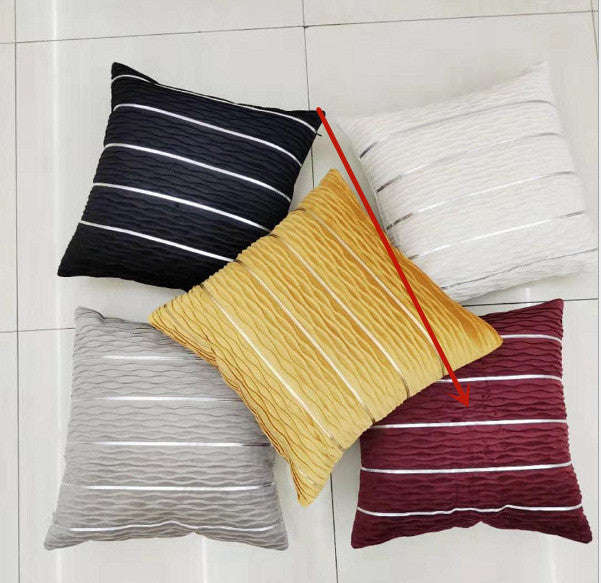 Simple Luxury Striped Velvet Pillow Cover Pillow Cushion Cover Pillow Case Covers for Sofa Flannel Velvet Sofa Cushion Cover Orazek UK Ltd