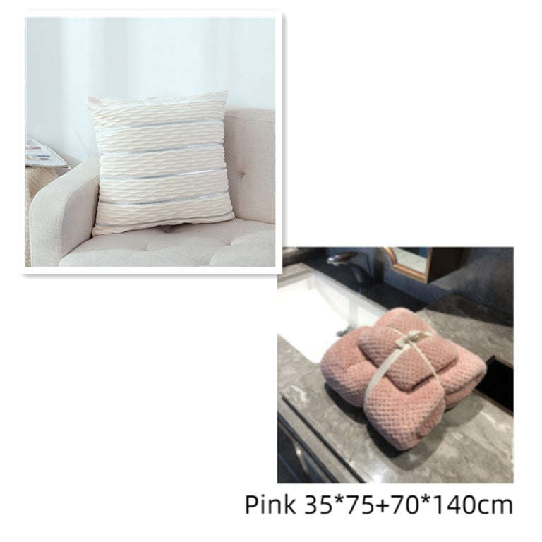 Simple Luxury Striped Velvet Pillow Cover Pillow Cushion Cover Pillow Case Covers for Sofa Flannel Velvet Sofa Cushion Cover Orazek UK Ltd
