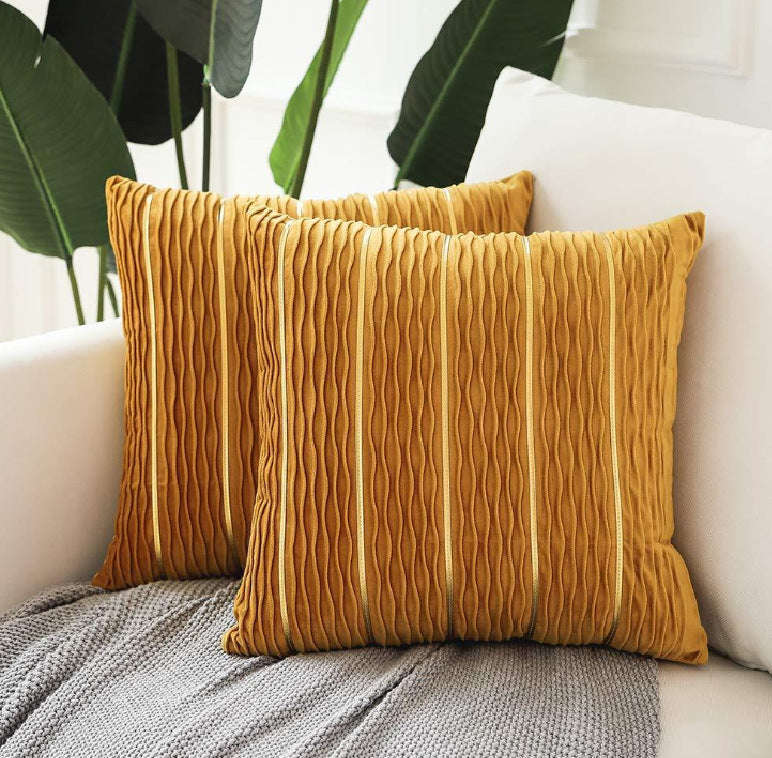 Simple Luxury Striped Velvet Pillow Cover Pillow Cushion Cover Pillow Case Covers for Sofa Flannel Velvet Sofa Cushion Cover Orazek UK Ltd