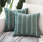 Simple Luxury Striped Velvet Pillow Cover Pillow Cushion Cover Pillow Case Covers for Sofa Flannel Velvet Sofa Cushion Cover Orazek UK Ltd