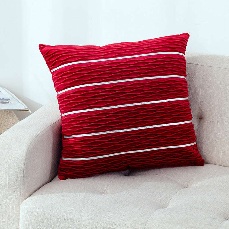 Simple Luxury Striped Velvet Pillow Cover Pillow Cushion Cover Pillow Case Covers for Sofa Flannel Velvet Sofa Cushion Cover Orazek UK Ltd