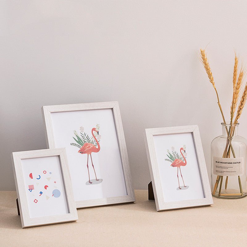 Simple Wooden Photo Frame Set Up Wall Picture | Orazek UK Ltd