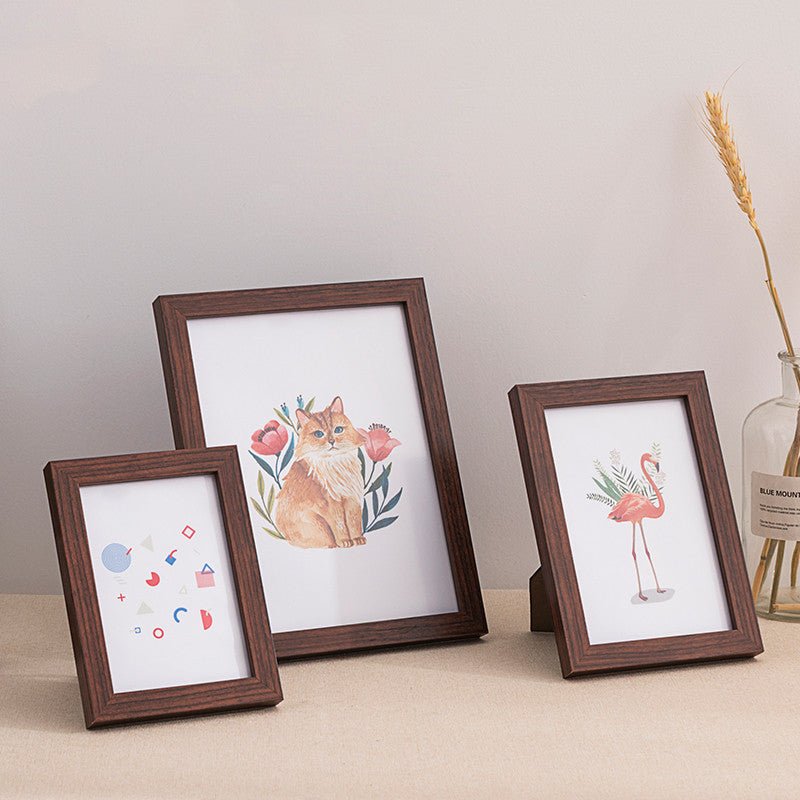 Simple Wooden Photo Frame Set Up Wall Picture | Orazek UK Ltd