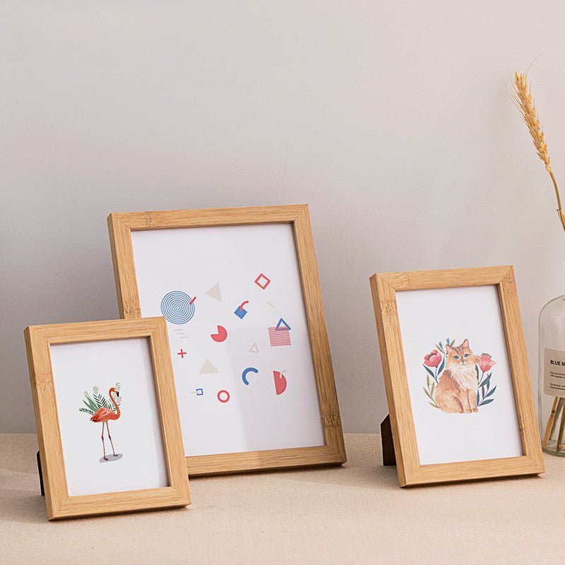 Simple Wooden Photo Frame Set Up Wall Picture | Orazek UK Ltd