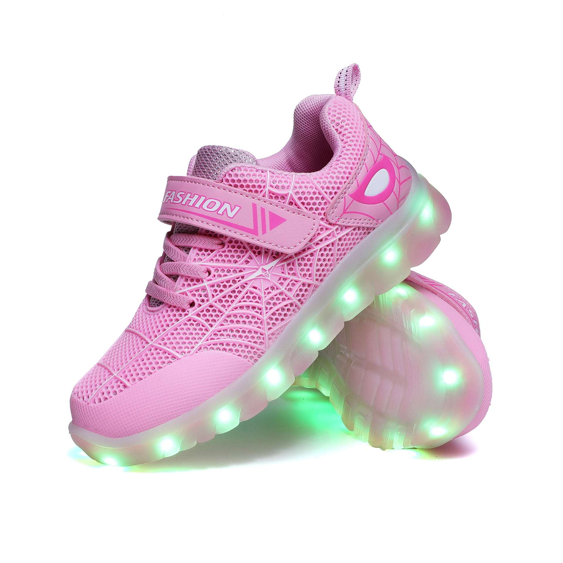 Size 26-37 Kids Led USB Recharge Glowing Shoes Children's Hook Loop Orazek UK Ltd