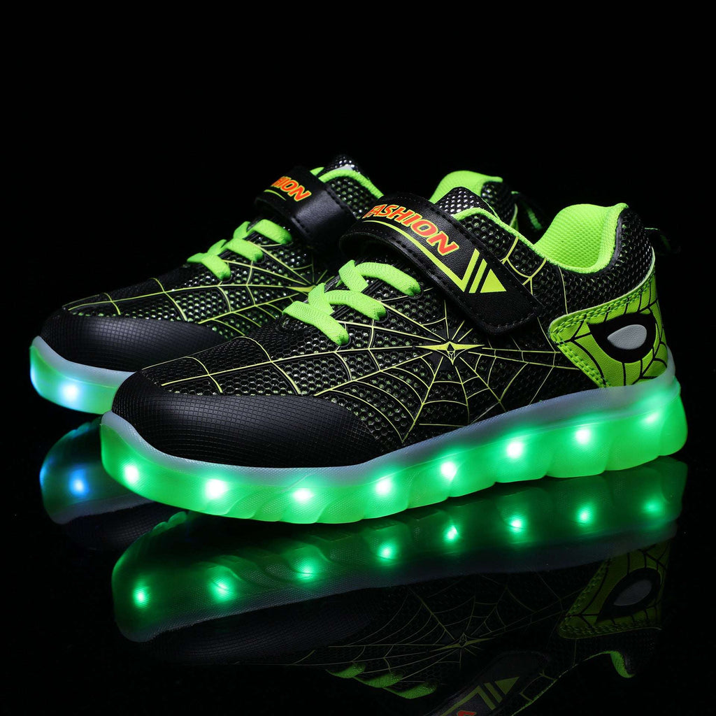Size 26-37 Kids Led USB Recharge Glowing Shoes Children's Hook Loop | Orazek UK Ltd